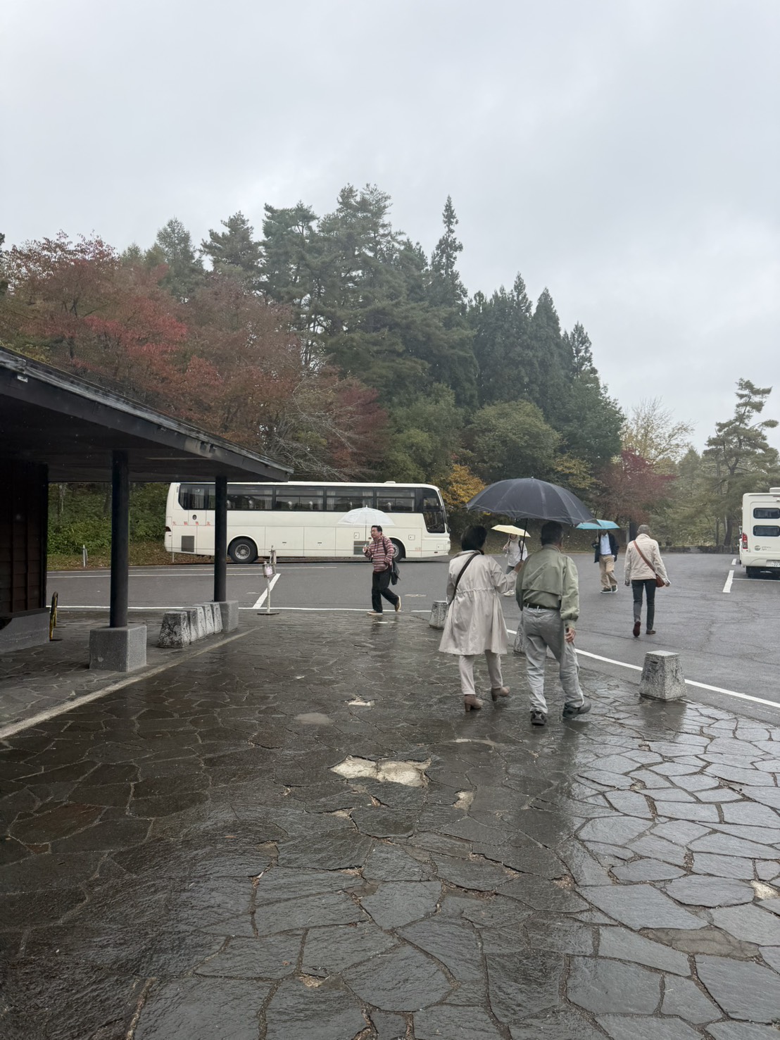 五色沼でのロケーション撮影